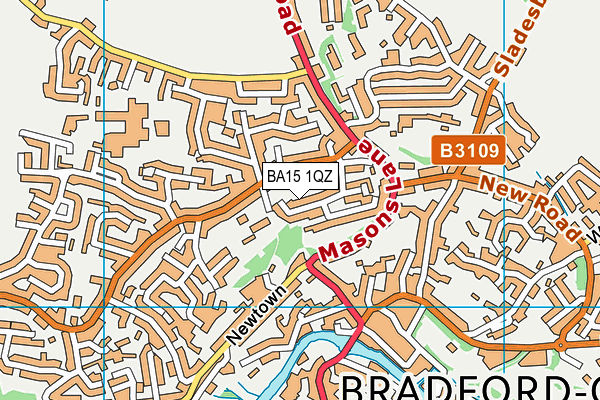 BA15 1QZ map - OS VectorMap District (Ordnance Survey) BA15 1QZ map - OS VectorMap District (Ordnance Survey)