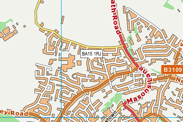 BA15 1RJ map - OS VectorMap District (Ordnance Survey) BA15 1RJ map - OS VectorMap District (Ordnance Survey)