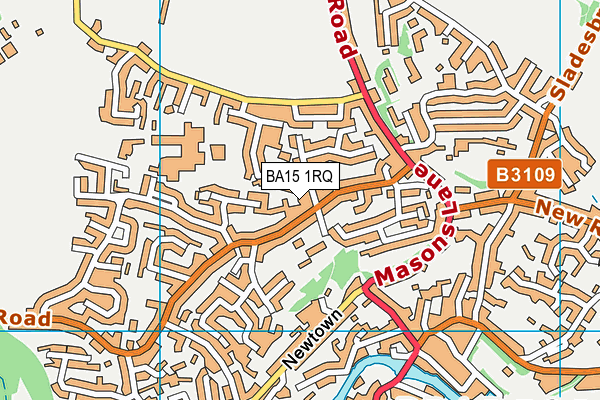 BA15 1RQ map - OS VectorMap District (Ordnance Survey) BA15 1RQ map - OS VectorMap District (Ordnance Survey)