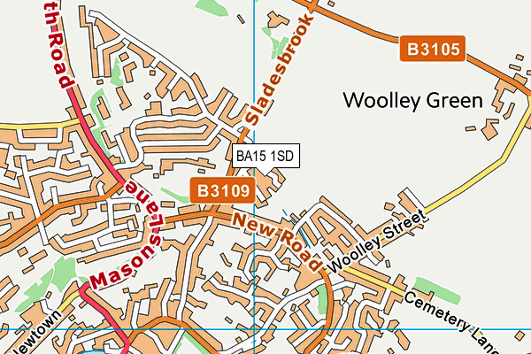 BA15 1SD map - OS VectorMap District (Ordnance Survey) BA15 1SD map - OS VectorMap District (Ordnance Survey)