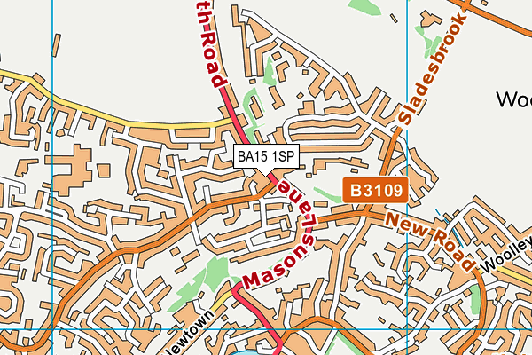 BA15 1SP map - OS VectorMap District (Ordnance Survey) BA15 1SP map - OS VectorMap District (Ordnance Survey)