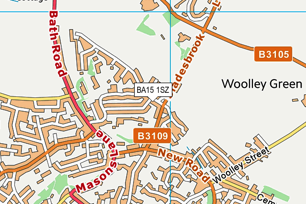 BA15 1SZ map - OS VectorMap District (Ordnance Survey) BA15 1SZ map - OS VectorMap District (Ordnance Survey)