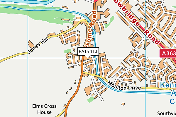 BA15 1TJ map - OS VectorMap District (Ordnance Survey) BA15 1TJ map - OS VectorMap District (Ordnance Survey)