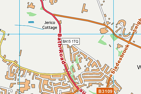 BA15 1TQ map - OS VectorMap District (Ordnance Survey) BA15 1TQ map - OS VectorMap District (Ordnance Survey)