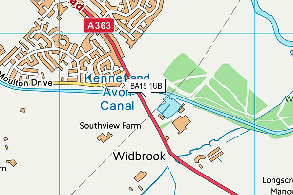 BA15 1UB map - OS VectorMap District (Ordnance Survey)