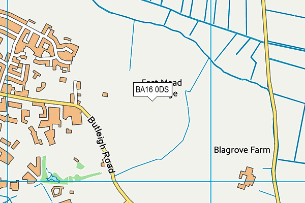BA16 0DS map - OS VectorMap District (Ordnance Survey) BA16 0DS map - OS VectorMap District (Ordnance Survey)
