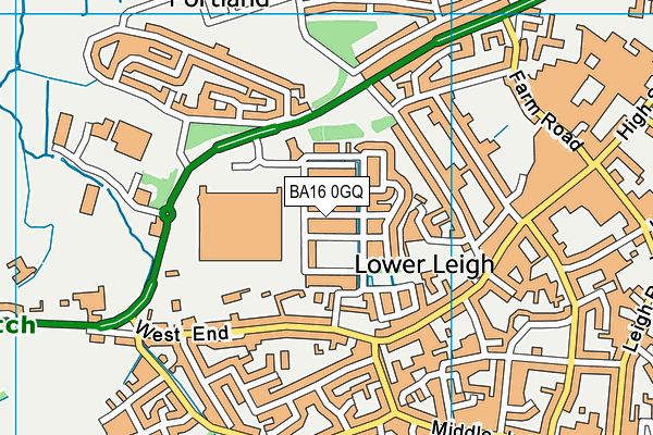 BA16 0GQ map - OS VectorMap District (Ordnance Survey) BA16 0GQ map - OS VectorMap District (Ordnance Survey)