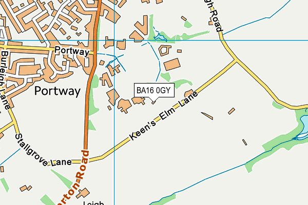 BA16 0GY map - OS VectorMap District (Ordnance Survey) BA16 0GY map - OS VectorMap District (Ordnance Survey)