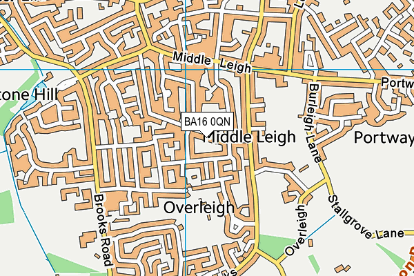 BA16 0QN map - OS VectorMap District (Ordnance Survey) BA16 0QN map - OS VectorMap District (Ordnance Survey)