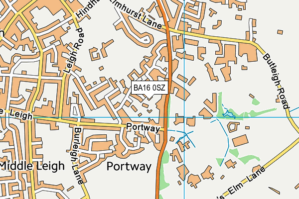 BA16 0SZ map - OS VectorMap District (Ordnance Survey) BA16 0SZ map - OS VectorMap District (Ordnance Survey)