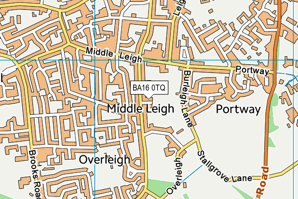 BA16 0TQ map - OS VectorMap District (Ordnance Survey) BA16 0TQ map - OS VectorMap District (Ordnance Survey)