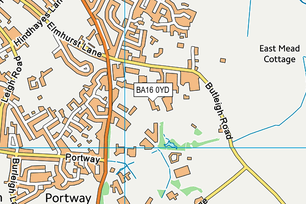BA16 0YD map - OS VectorMap District (Ordnance Survey) BA16 0YD map - OS VectorMap District (Ordnance Survey)