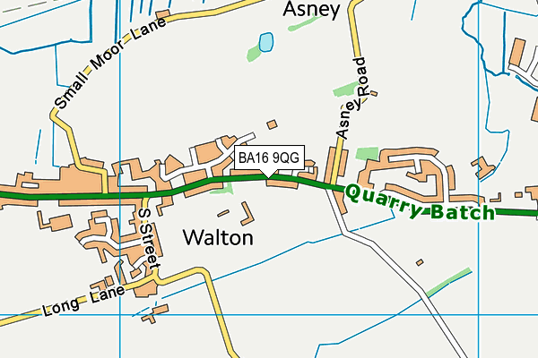BA16 9QG map - OS VectorMap District (Ordnance Survey) BA16 9QG map - OS VectorMap District (Ordnance Survey)