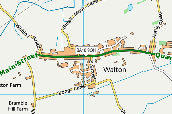 BA16 9QH map - OS VectorMap District (Ordnance Survey) BA16 9QH map - OS VectorMap District (Ordnance Survey)