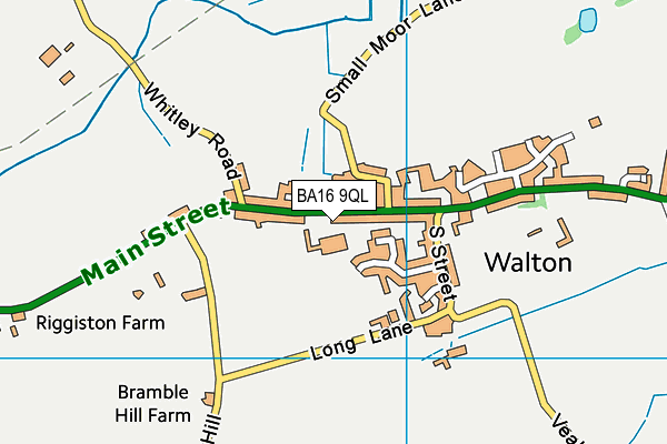 BA16 9QL map - OS VectorMap District (Ordnance Survey) BA16 9QL map - OS VectorMap District (Ordnance Survey)