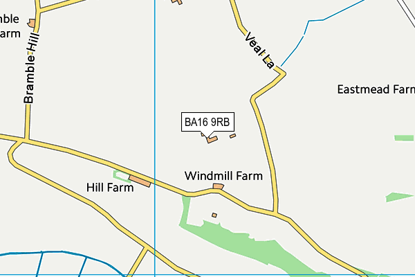 BA16 9RB map - OS VectorMap District (Ordnance Survey) BA16 9RB map - OS VectorMap District (Ordnance Survey)