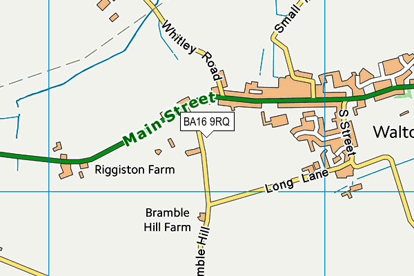 BA16 9RQ map - OS VectorMap District (Ordnance Survey)