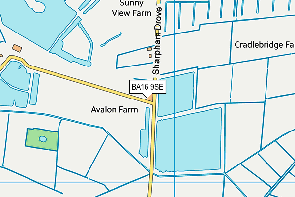 BA16 9SE map - OS VectorMap District (Ordnance Survey) BA16 9SE map - OS VectorMap District (Ordnance Survey)