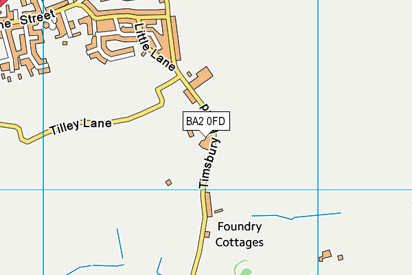BA2 0FD map - OS VectorMap District (Ordnance Survey) BA2 0FD map - OS VectorMap District (Ordnance Survey)