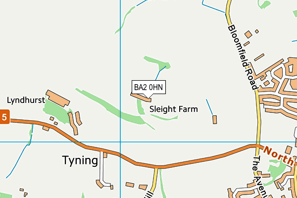 BA2 0HN map - OS VectorMap District (Ordnance Survey)