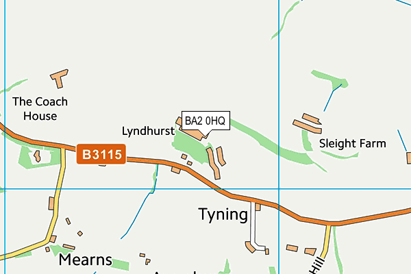 BA2 0HQ map - OS VectorMap District (Ordnance Survey) BA2 0HQ map - OS VectorMap District (Ordnance Survey)