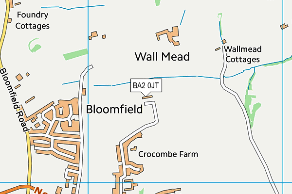 BA2 0JT map - OS VectorMap District (Ordnance Survey) BA2 0JT map - OS VectorMap District (Ordnance Survey)