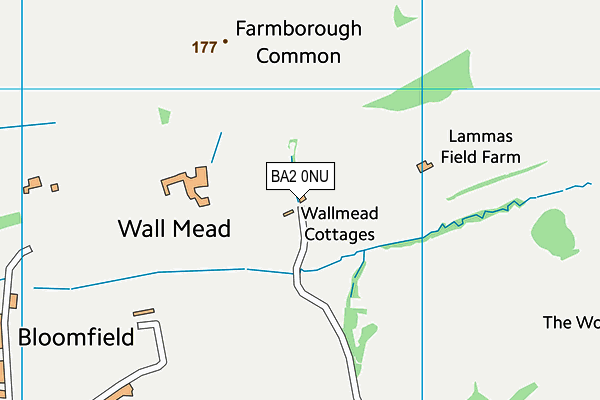 BA2 0NU map - OS VectorMap District (Ordnance Survey) BA2 0NU map - OS VectorMap District (Ordnance Survey)
