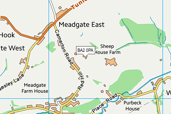 BA2 0PA map - OS VectorMap District (Ordnance Survey) BA2 0PA map - OS VectorMap District (Ordnance Survey)