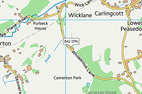 BA2 0PN map - OS VectorMap District (Ordnance Survey) BA2 0PN map - OS VectorMap District (Ordnance Survey)