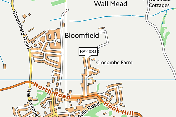 BA2 0SJ map - OS VectorMap District (Ordnance Survey) BA2 0SJ map - OS VectorMap District (Ordnance Survey)