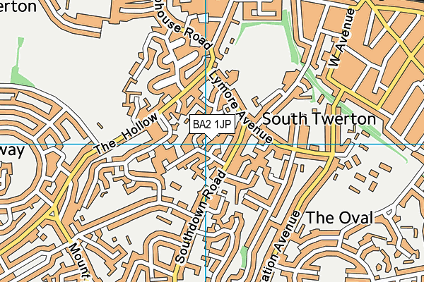 BA2 1JP map - OS VectorMap District (Ordnance Survey) BA2 1JP map - OS VectorMap District (Ordnance Survey)