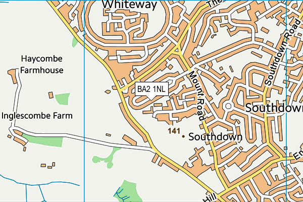BA2 1NL map - OS VectorMap District (Ordnance Survey) BA2 1NL map - OS VectorMap District (Ordnance Survey)