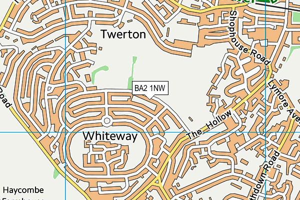 BA2 1NW map - OS VectorMap District (Ordnance Survey) BA2 1NW map - OS VectorMap District (Ordnance Survey)