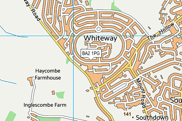BA2 1PG map - OS VectorMap District (Ordnance Survey) BA2 1PG map - OS VectorMap District (Ordnance Survey)
