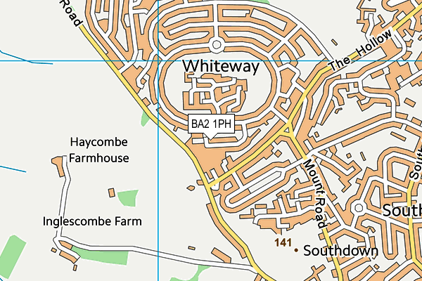 BA2 1PH map - OS VectorMap District (Ordnance Survey) BA2 1PH map - OS VectorMap District (Ordnance Survey)