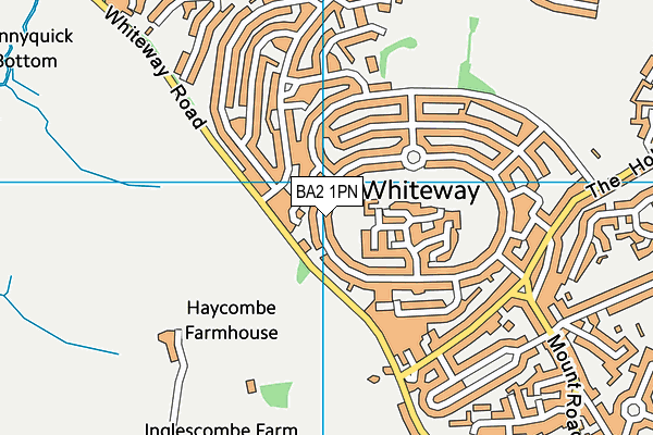 BA2 1PN map - OS VectorMap District (Ordnance Survey) BA2 1PN map - OS VectorMap District (Ordnance Survey)