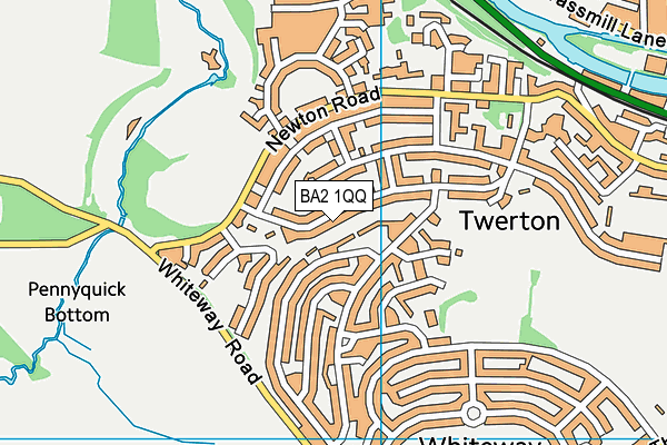 BA2 1QQ map - OS VectorMap District (Ordnance Survey) BA2 1QQ map - OS VectorMap District (Ordnance Survey)