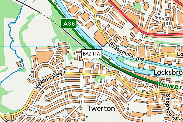 BA2 1TA map - OS VectorMap District (Ordnance Survey) BA2 1TA map - OS VectorMap District (Ordnance Survey)
