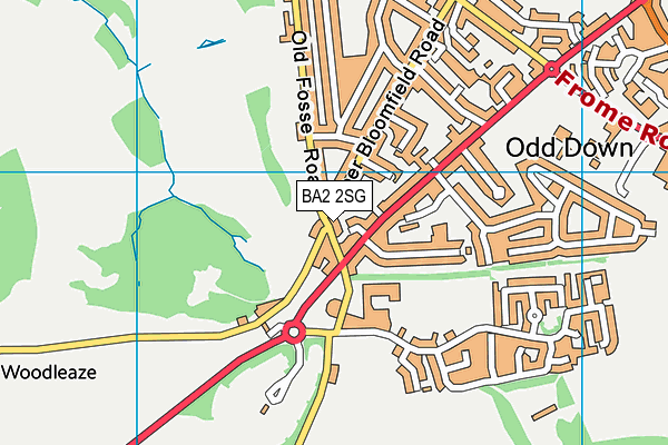 BA2 2SG map - OS VectorMap District (Ordnance Survey) BA2 2SG map - OS VectorMap District (Ordnance Survey)