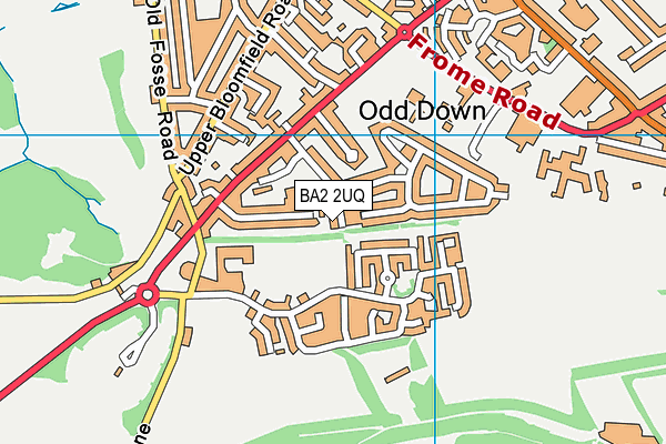 BA2 2UQ map - OS VectorMap District (Ordnance Survey) BA2 2UQ map - OS VectorMap District (Ordnance Survey)
