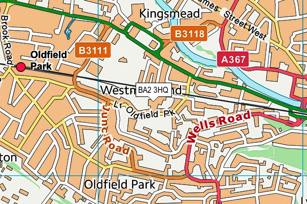 BA2 3HQ map - OS VectorMap District (Ordnance Survey) BA2 3HQ map - OS VectorMap District (Ordnance Survey)
