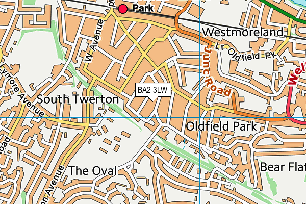 BA2 3LW map - OS VectorMap District (Ordnance Survey) BA2 3LW map - OS VectorMap District (Ordnance Survey)