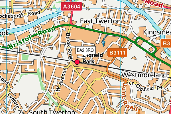 BA2 3RQ map - OS VectorMap District (Ordnance Survey) BA2 3RQ map - OS VectorMap District (Ordnance Survey)