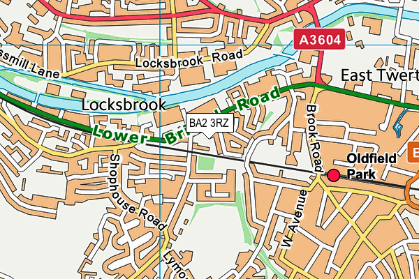 BA2 3RZ map - OS VectorMap District (Ordnance Survey) BA2 3RZ map - OS VectorMap District (Ordnance Survey)