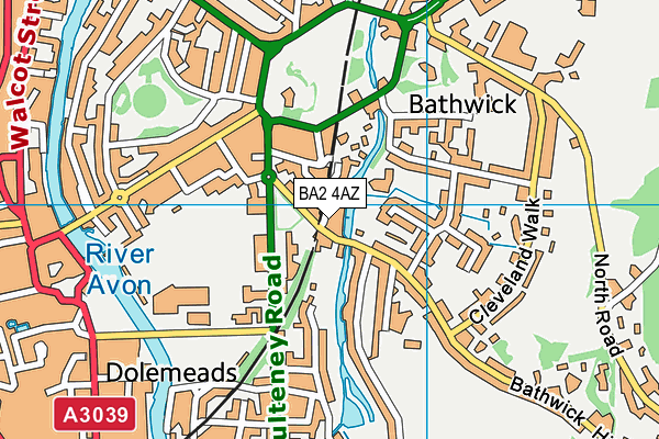 BA2 4AZ map - OS VectorMap District (Ordnance Survey) BA2 4AZ map - OS VectorMap District (Ordnance Survey)