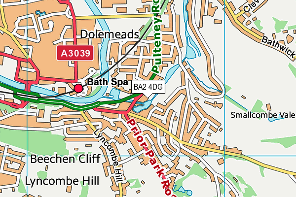 BA2 4DG map - OS VectorMap District (Ordnance Survey) BA2 4DG map - OS VectorMap District (Ordnance Survey)