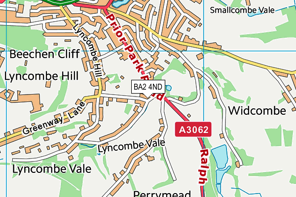 BA2 4ND map - OS VectorMap District (Ordnance Survey)