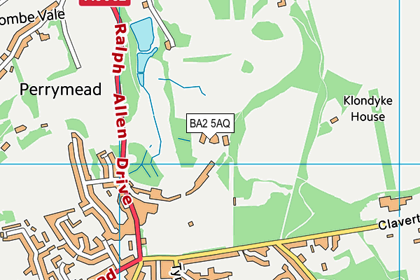 BA2 5AQ map - OS VectorMap District (Ordnance Survey) BA2 5AQ map - OS VectorMap District (Ordnance Survey)