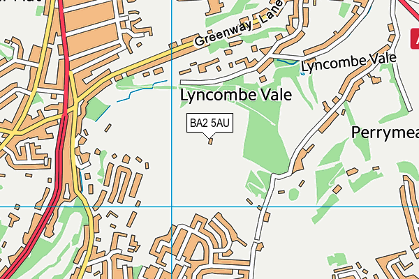 BA2 5AU map - OS VectorMap District (Ordnance Survey) BA2 5AU map - OS VectorMap District (Ordnance Survey)