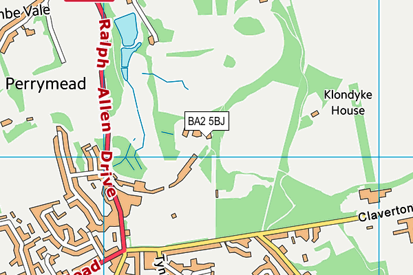 BA2 5BJ map - OS VectorMap District (Ordnance Survey) BA2 5BJ map - OS VectorMap District (Ordnance Survey)